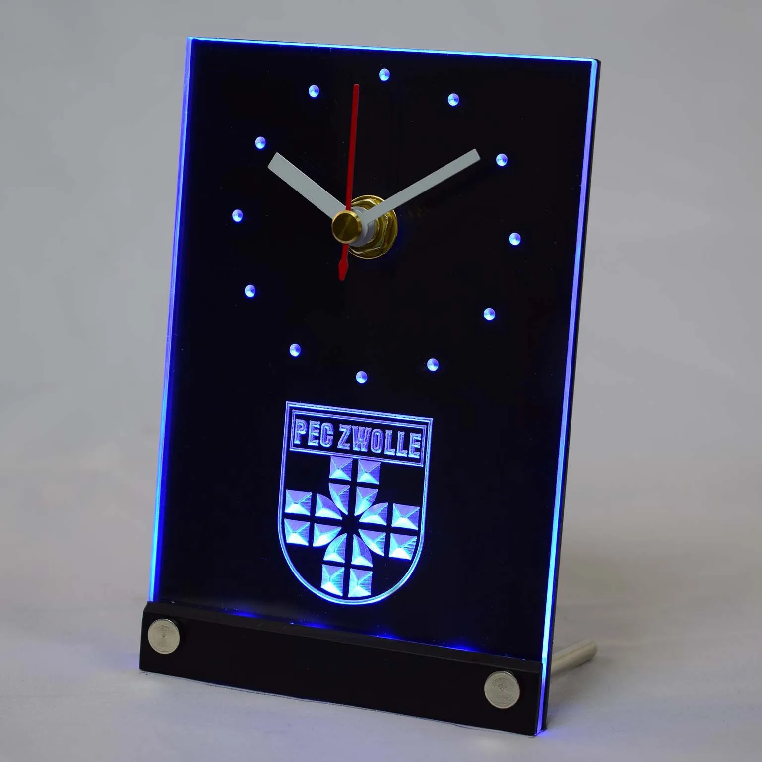 tnc1015 PEC Zwolle Eredivisie Football 3D LED Table Desk Clock