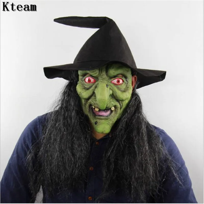 Hot Halloween Party Cosplay Clown Mask Long Nose Horror Latex Witch Mask Festival Costume Party Tricky Scary Mask Cosplay Prop