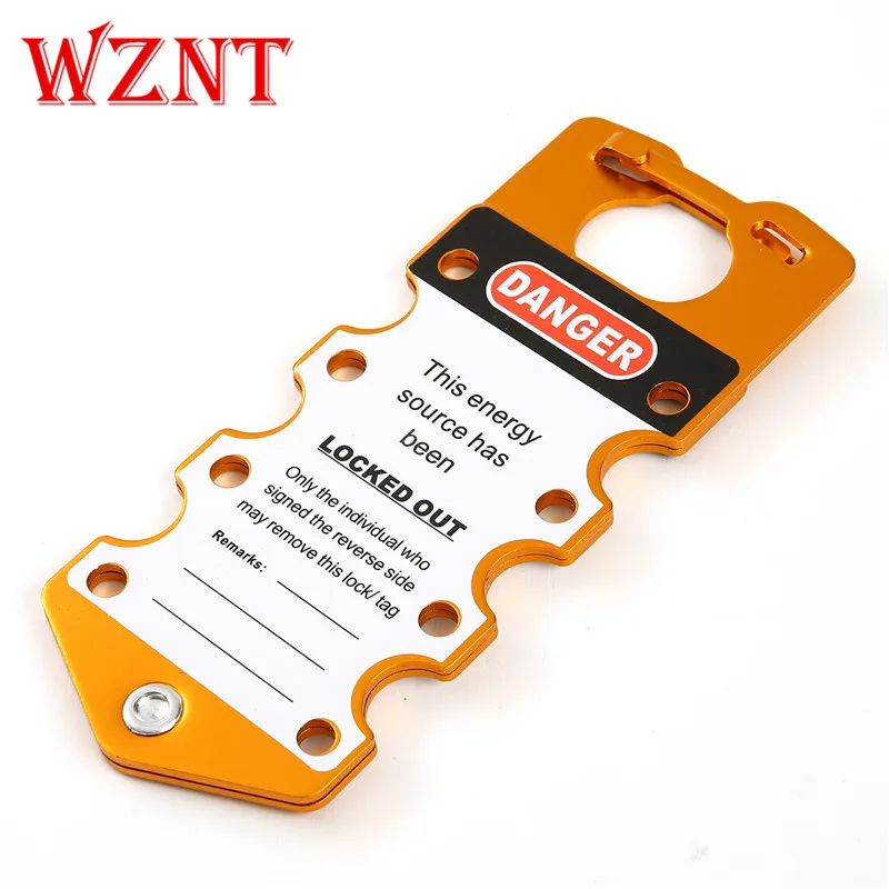 NT-AH03 Free Shipping Write On Labeled Group Aluminum Lockout Hasp