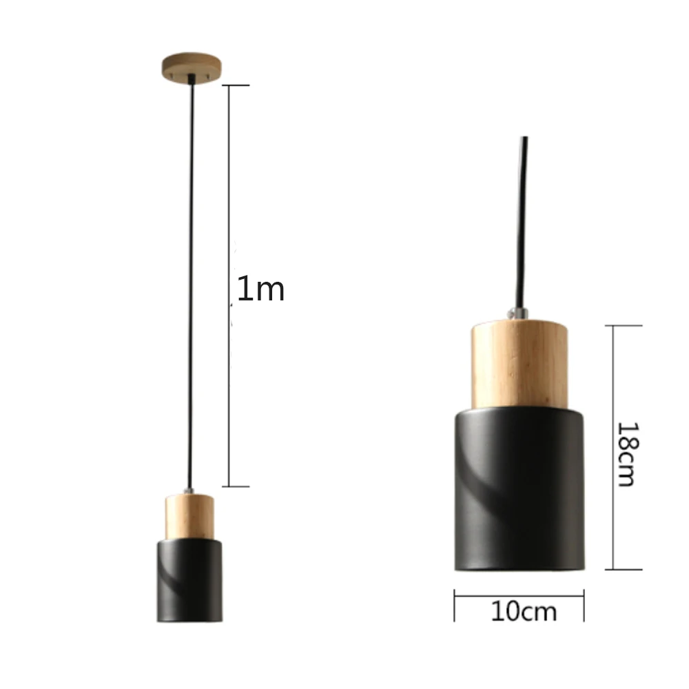 Дизайнерские подвесные светильники в скандинавском стиле, простые деревянные светодиодные лампы, разноцветное освещение для кухни, бара, отеля,