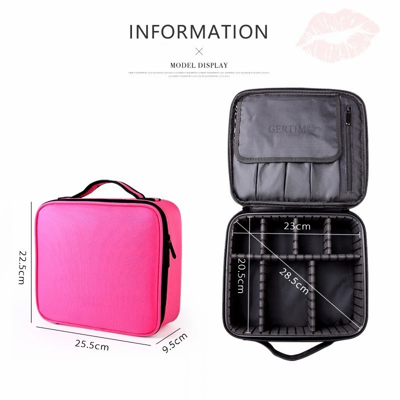 Borse cosmetiche professionali portatili da donna on the Road Organizer Travel Make Up astucci per cosmetici astucci per cosmetici scatola Beauty