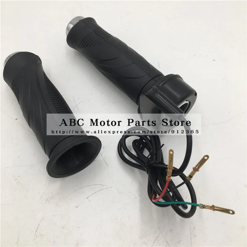 E-Bike Twist Speed Throttle 24/36/48V Universal Electric Scooter Grip Handlebar