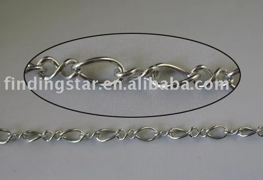 

FREE SHIPPING 20Meters 8 shapped link metal chain M18645