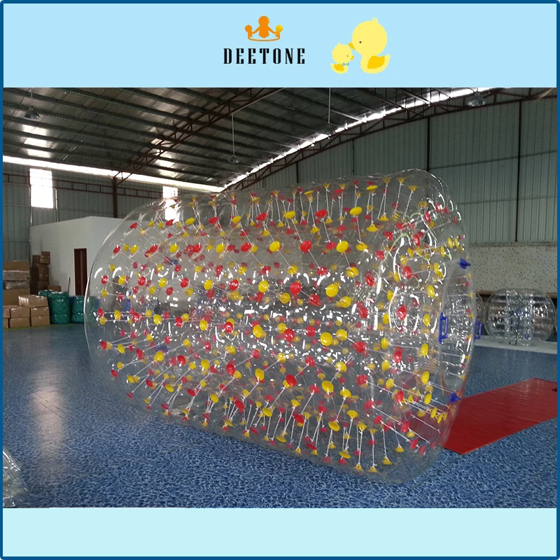 Summer hot commercial pvc inflatable roller water walking ball children adult water roller.