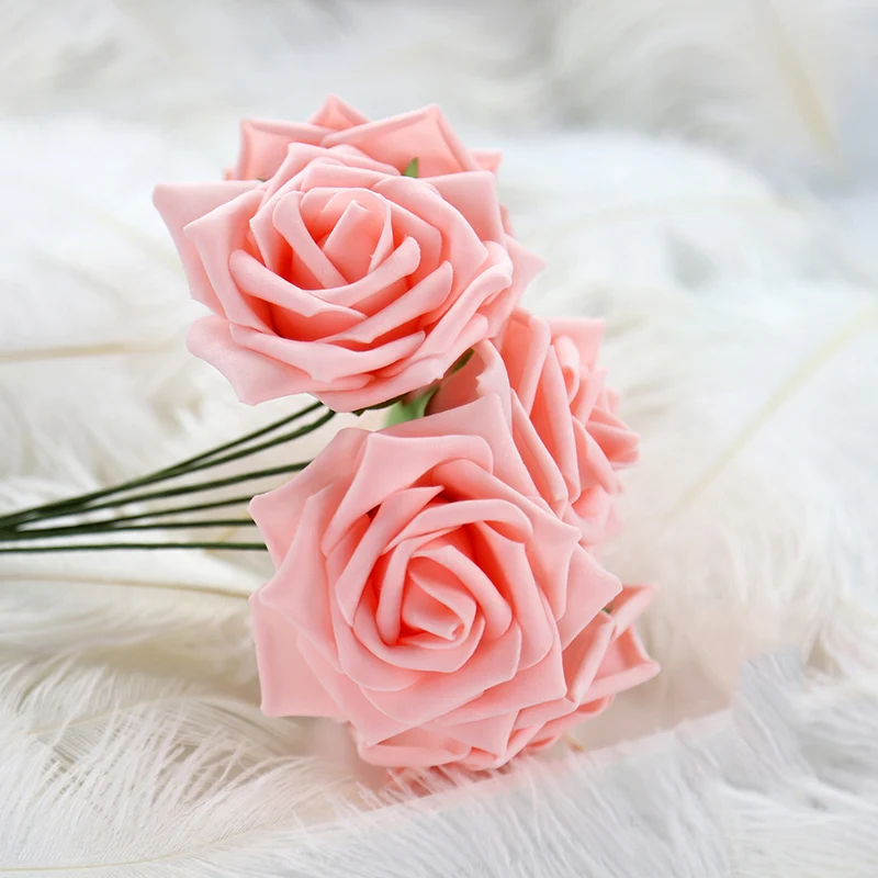 คุณภาพสูงขนนกกระจอกเทศธรรมชาติ Props ถ่ายภาพสีขาวสีชมพูสีเทา Feather DIY รูปภาพพื้นหลังตกแต่ง