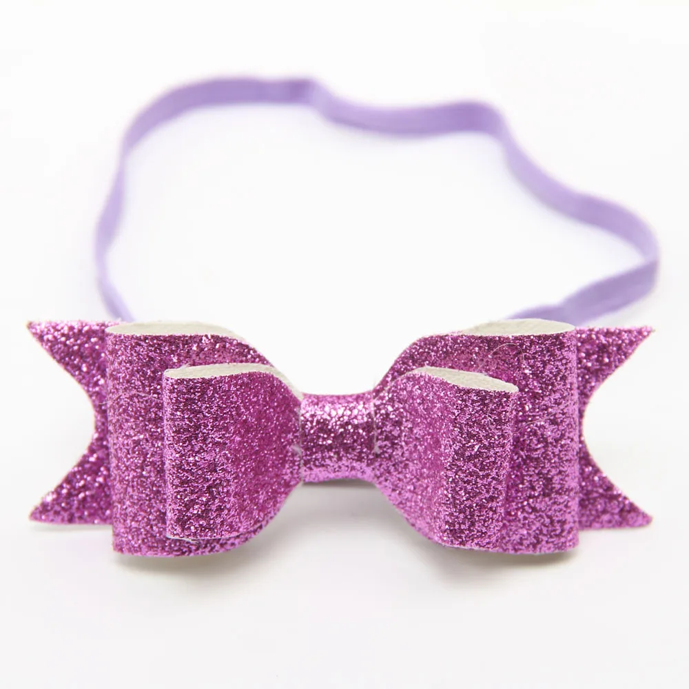 2016 New  Bow Headband Hair Bowknot Headbands Infant Hair Accessories Girls Sequin Bow Headband Toddler Hairbands