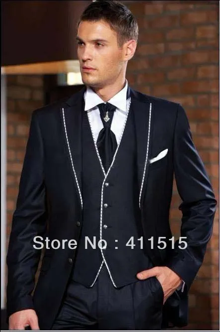 

Free shipping/custom made cheap dress/black/wedding Groom wear Tuxedos/Best man Suits Groomsman/Men Suits/italian suits for men