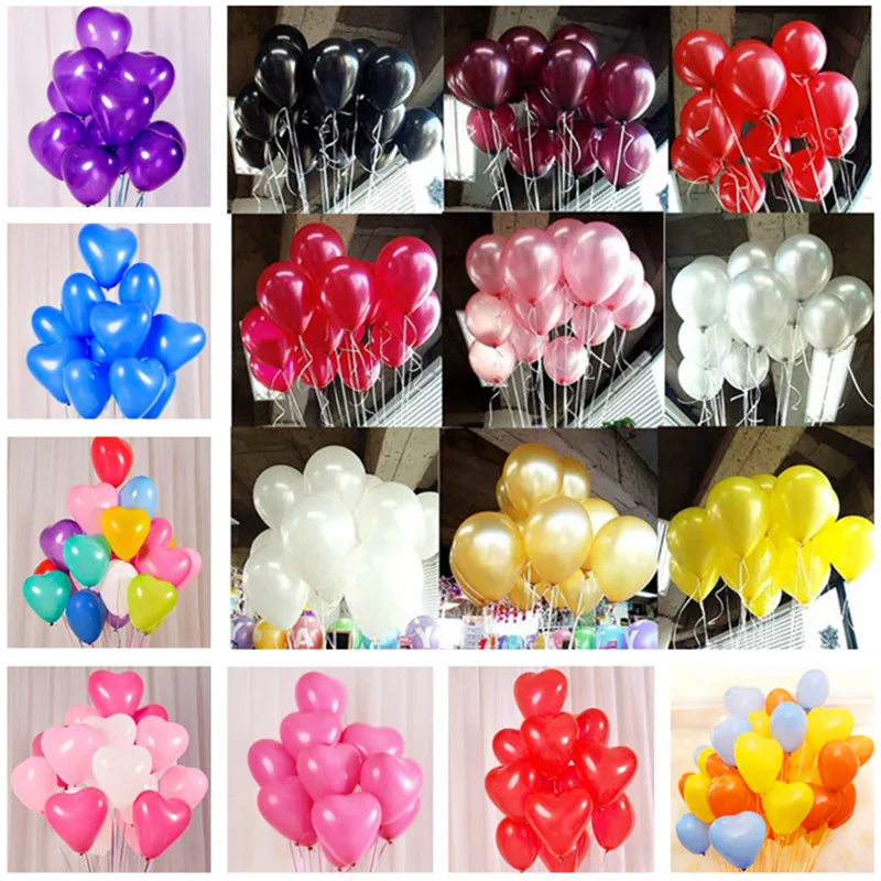 

10pcs 10inch 2.2g Black Latex Balloons Helium Balloon Inflatable Wedding Decorations Kids Air Balls Happy Birthday Party Balloon