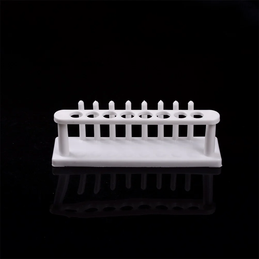 1PCS 8 Holes Storage Stand Lab School Laboratory Supplies Plastic Test Tube Rack Testing Tubes Holder