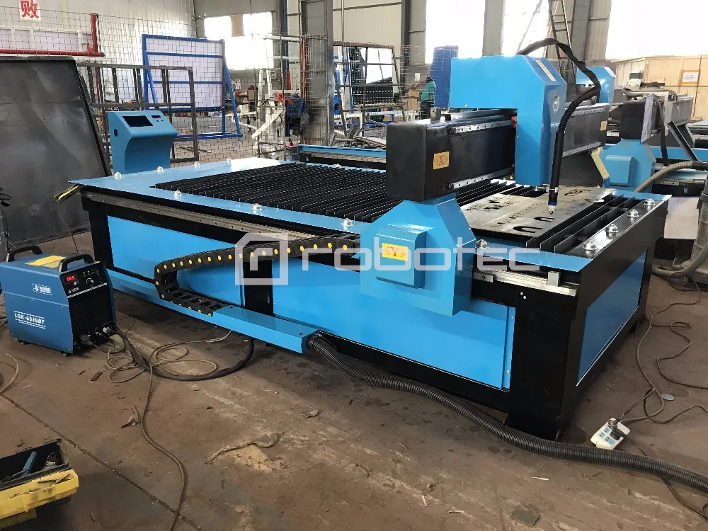Máquina de corte cnc por plasma, 1300x2500mm, arco automático, 220v /380v, cortador de Metal, controlador de altura de antorcha