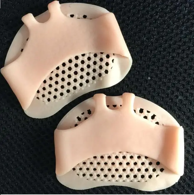 1 Paar Voetverzorging Tool Accessoire Siliconen Gel Kussen Pad Met Gat