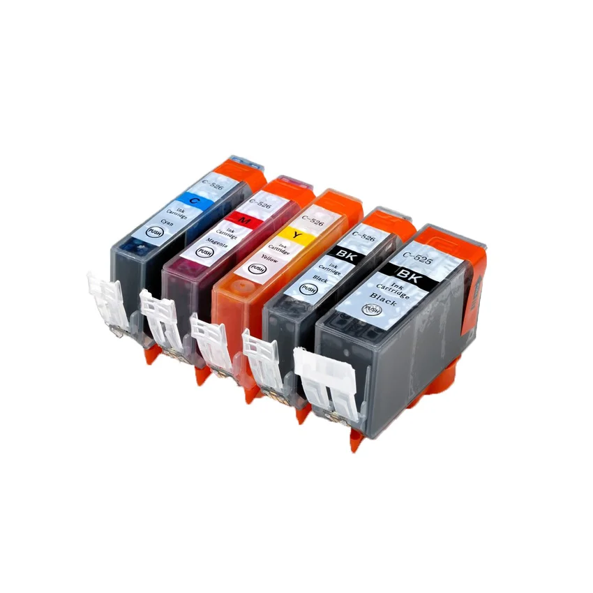 5set PGI525 CLI526  ink cartridge For canon PIXMA IP4850/IP4950/IX6550/MG5150/MG5250/MG5350/MX715/MX885/MX895