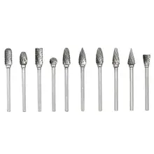 10pcs 3x6mm Tungsten Rotary Tool Bits #3