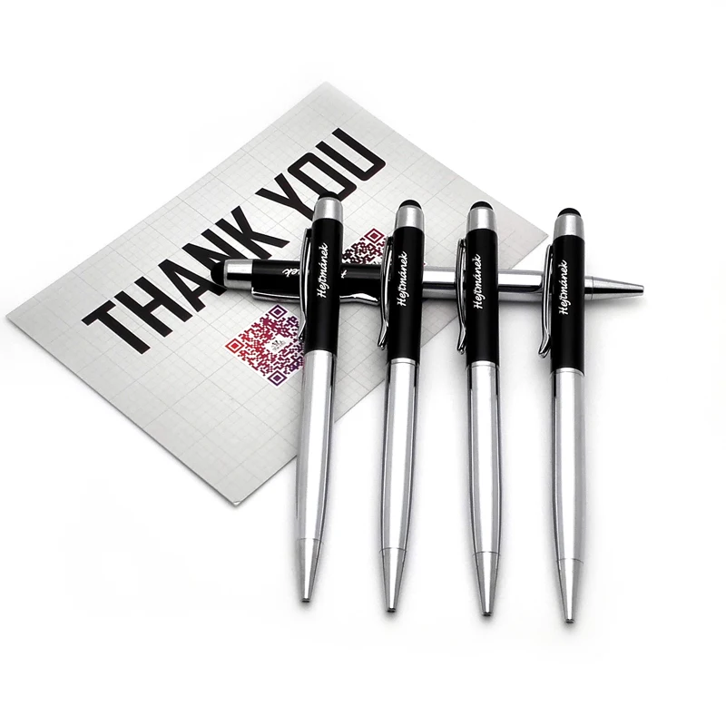 HOT touch pencil pad stylus pen 20pcs a lot  custom with company logo&name or website on metal Stylus pen