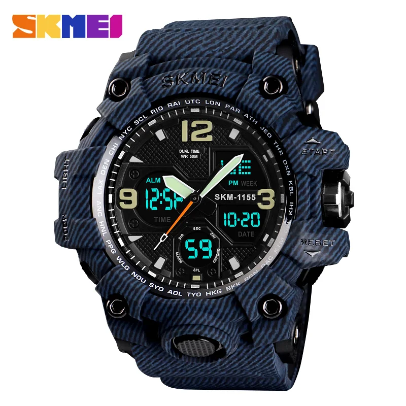 SKMEI Brand Top Luxury Military Army Sports Watches Men Quartz Digital Waterproof Clock Male Relogios Masculino Wristwatches