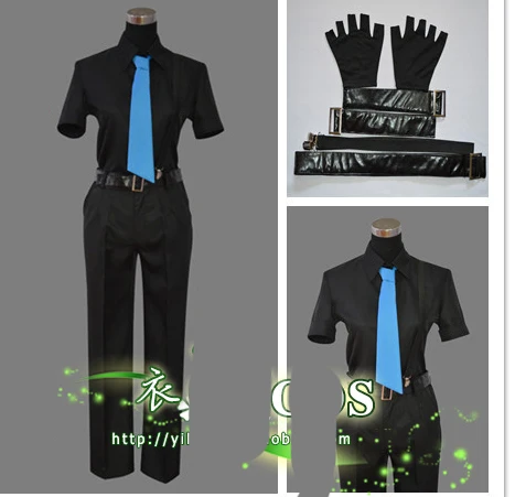 Shiota Nagisa Black Combat cosplay Costume 11