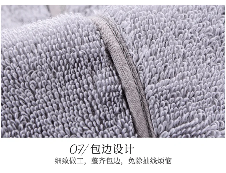 Winter Thick Robe Men Women Toweling Terry Hooded Robe Embroidery Cotton Bathrobe Soft Ventilation Sleepwear Casual Warmhomewear