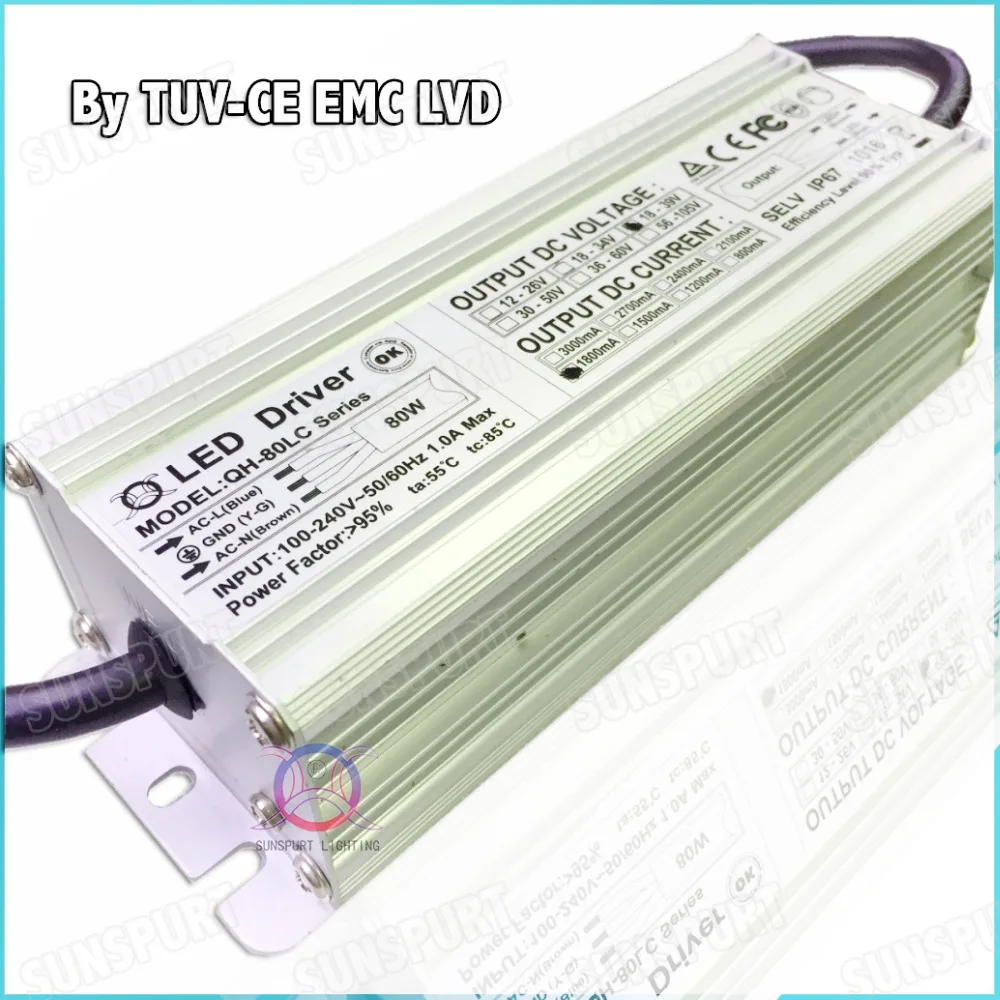 Imagem -06 - Emc Lvd Ip67 80w Drive Led de Corrente Constante Unidades 612cx7b 2000ma Embutido para Holofotes