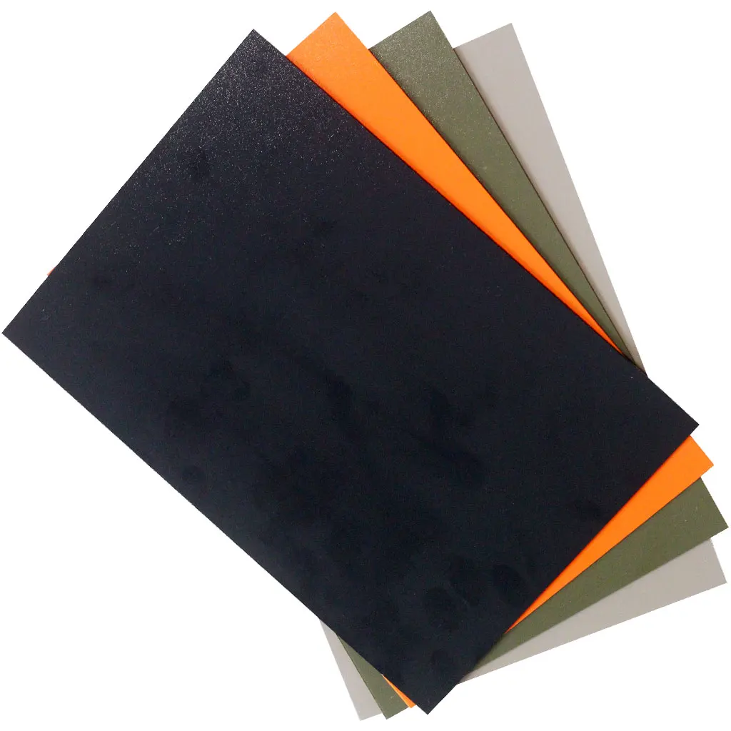 1.5mm Black Sand Army Green Orange Kydex Sheet Thermoplastic for DIY Sheath Holster Tool Parts