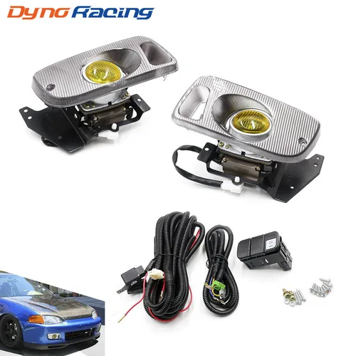 Luz antiniebla lámpara de parachoques 2/3D EG D15 D16 1,5/1,6 para Honda Civic 92-95 luces antiniebla izquierda derecha lámpara antiniebla lámpara de conducción BX 100478