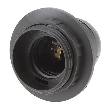 Black Screw Thread Lampholder E27 Socket Lamp Holder Bulb Base