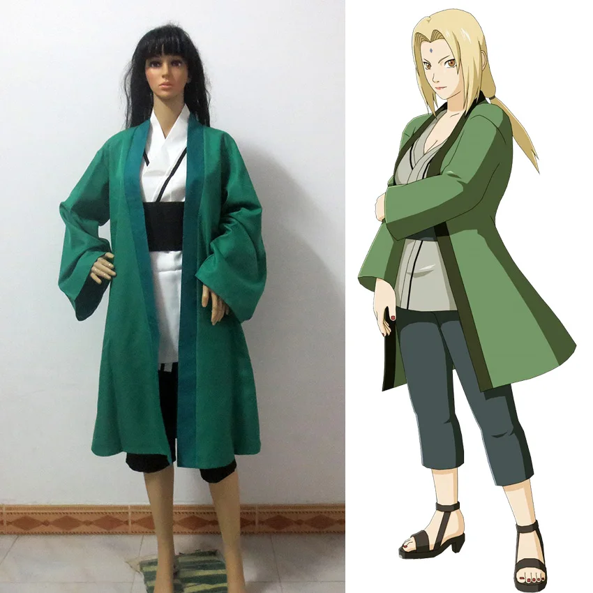 

Tsunade Cosplay Costume Japanese Anime Kimono Uniform Suit Outfit Clothes Coat & Top & Pants & Belt