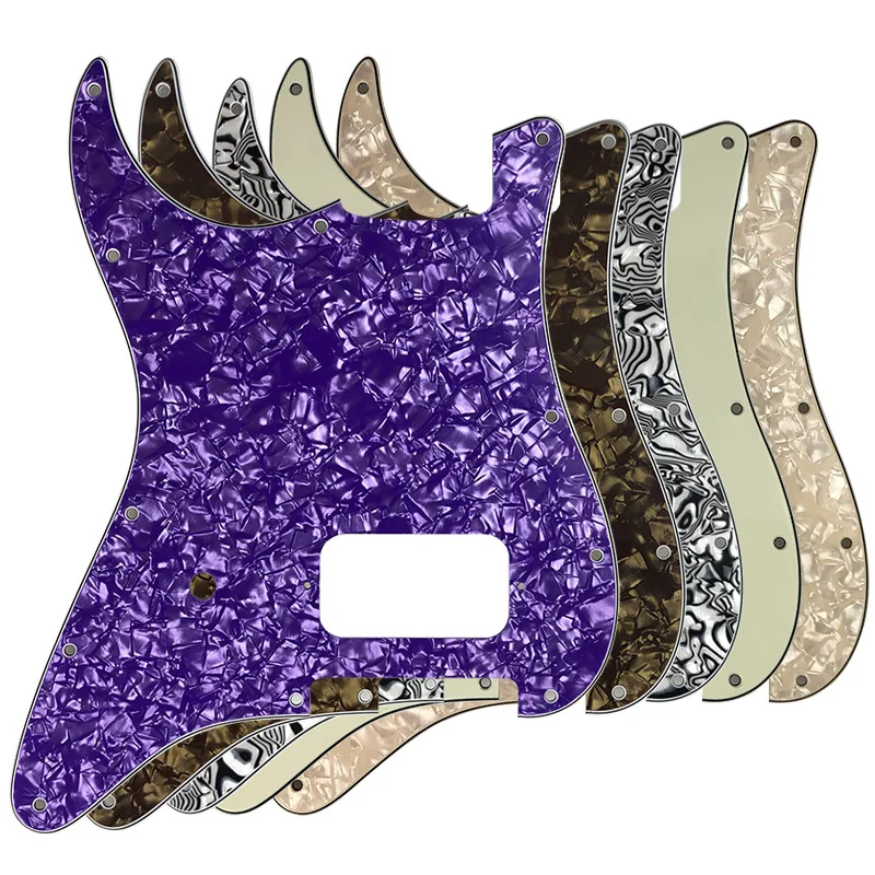 Pleroo Custom Guitar Parts - For Left Handed 11 Holes USA\\ Mexico Fd Strat ST Strat Blank Pickguard With Bridge Humbucker