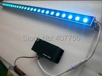 free shipping to North America 0.5m long IP66 12x3W  3in1 rgb 24V super thin led wall washer RF remote control 10pcs/Lot