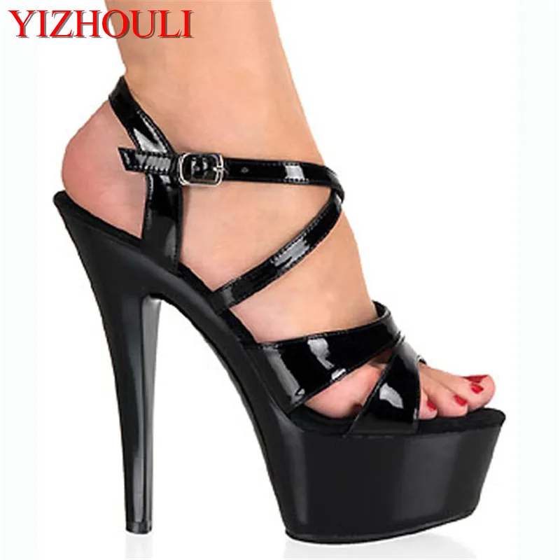 Sexy 15 CM High-Heeled Sandals Nightclub Dance Shoes Pole Dancing Shoes Model High Heels Dance Shoes