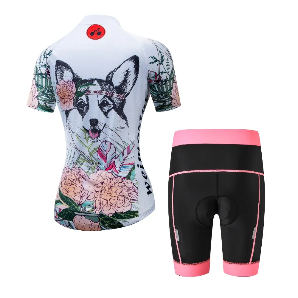 Cycling Set short Sleeve Quick-Dry Cycling Jersey Set MTB Road Bicycle Clothing Breathable Mountain Bike Clothes Dog