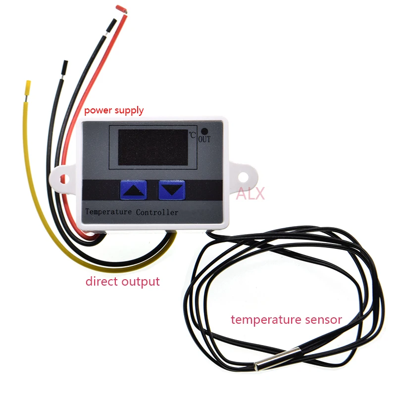 10A DC 12V 24V AC 220V XH-W3001 LED Digital Thermocouple Thermometer Thermostat Tempeature Controller SWITCH with lcd Display