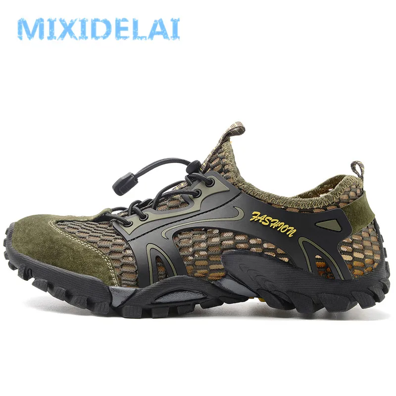 2024 Summer Spring Big Size Men Shoes Casual Mesh Artificial Leather Patchwork Breathable Outdoor Male Sneakers Walking Footwear