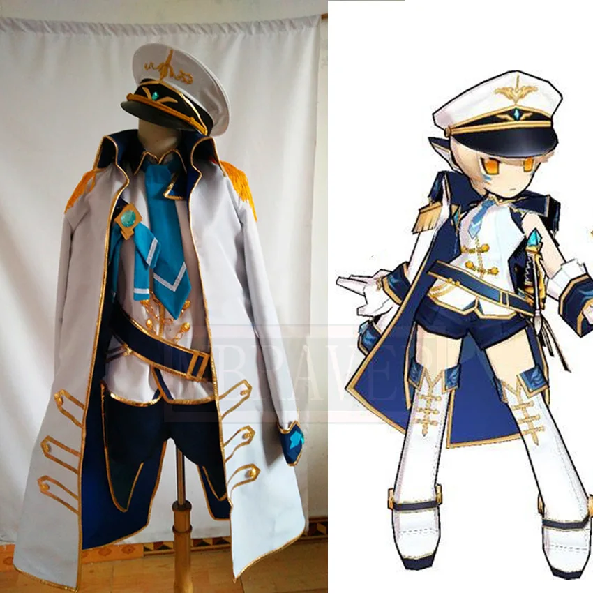 ELSWORD Eve Navy Cosplay Costume Party Halloween Uniform Outfit Cosplay Costume Customize Any Size