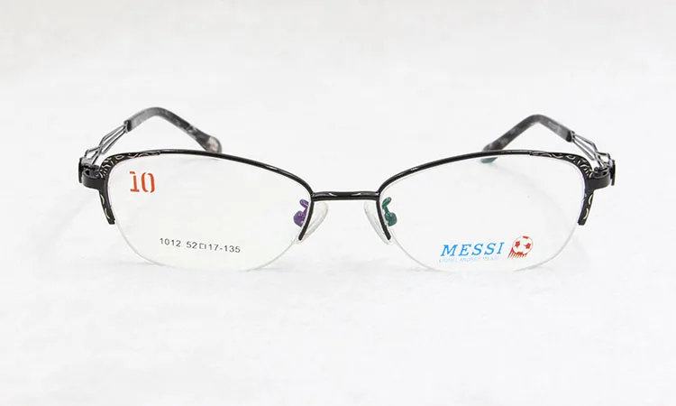 BCLEAR Beautiful women cat eye style metal alloy eyeglasses new half frame female eyewear black pink purple red color hot 1012