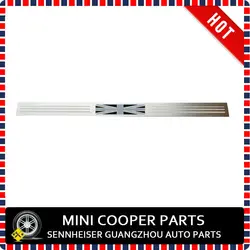 Brand New stainless steel Material UV Protected Black Union Jack Style Door Sill Plate For mini cooper S R56 only (2 pcs/Set)