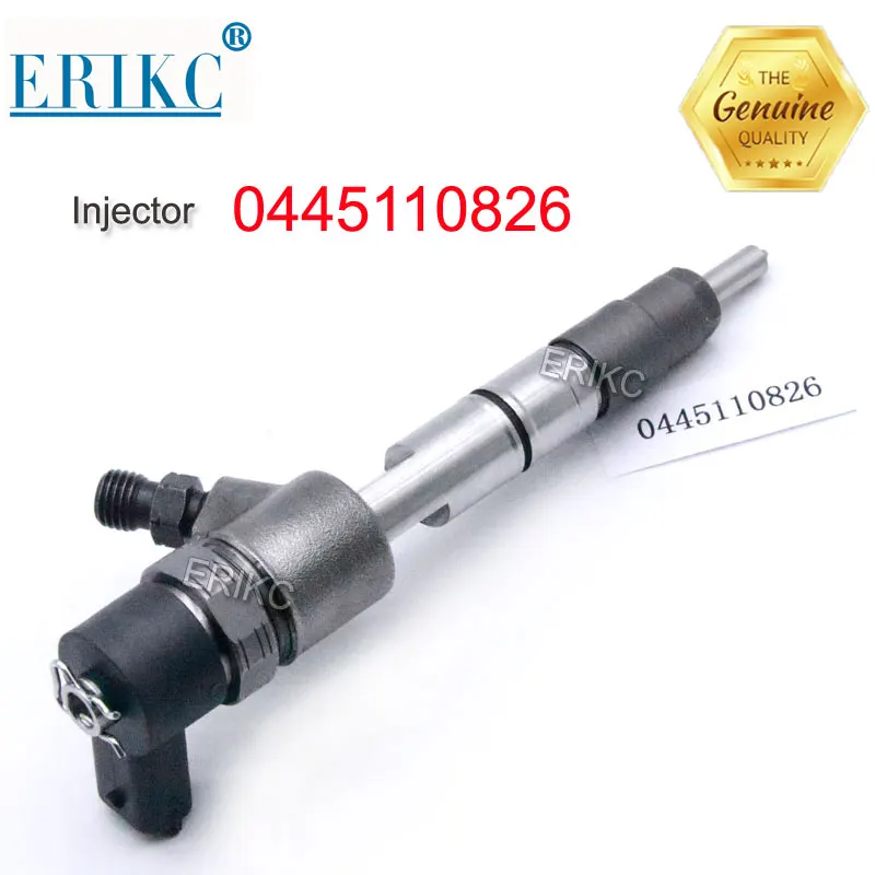 

ERIKC 0445110826 Genuine Diesel Injectors Nozzle 0 445 110 826 Common Rail Spare Parts Injector 0445 110 826