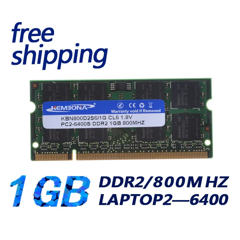 

KEMBONA new 1GB 800MHz DDR2 PC2-6400 SO-DIMM SDRAM Laptop Memory