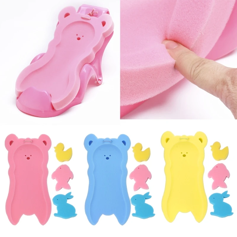 Newborn Anti-slip Sponge Pad Baby Bath Tub Bathing Pad Infant Shower Baby Care MAY31-B