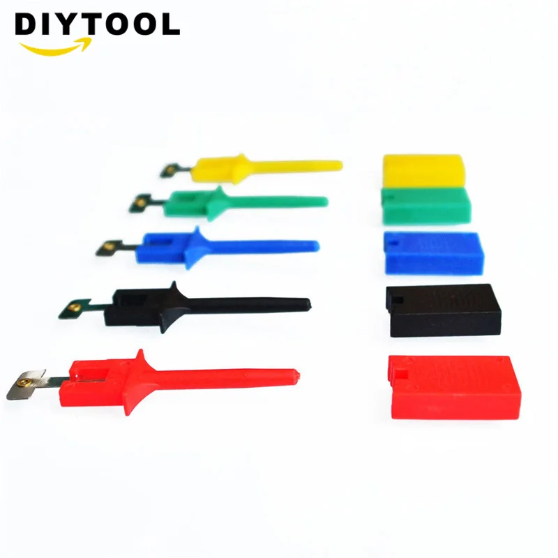 5 Pcs Mini Grabber Test Probe Hook For SMD IC Test Cilps SMD IC Hook Probe Jumper Test Clip Mini Grabber For Multimeter