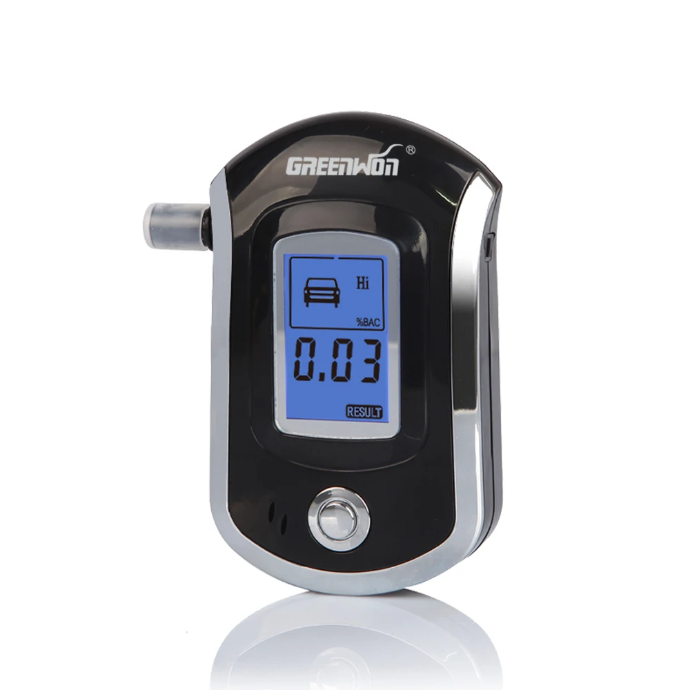 GREENWON Professional Digital Breath Alcohol Tester Breathalyzer AT6000 alcohol breath tester alcohol detector Dropshipping