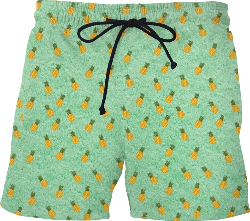 Quick Dry Summer Mens Siwmwear Mens Beach Board Shorts swims Men Swims Pineapple Shorts Beach Wear Watermelon Donut shorts