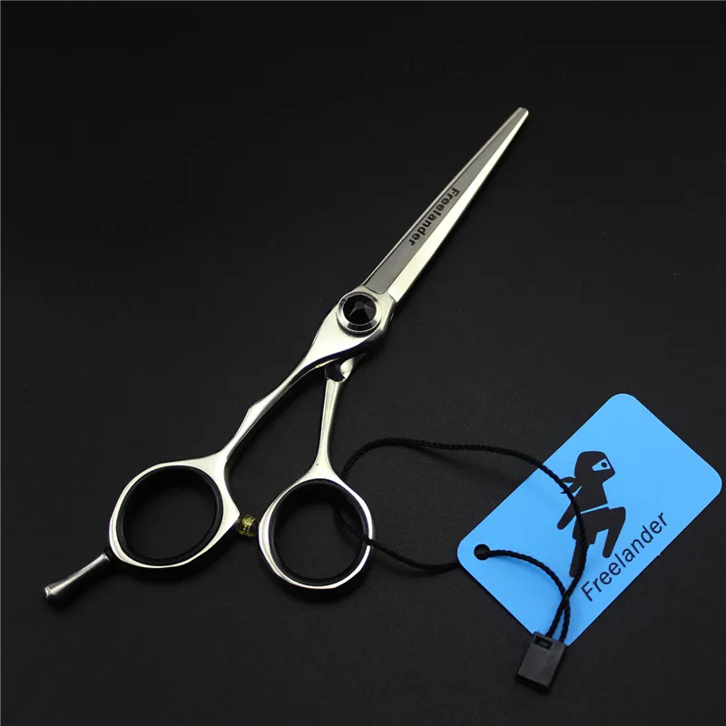 Freelander 5.5 inch Left Handed Professional Hairdressing Scissors 440c Crane Hair Makas Salon de coiffure Barbearia Shears