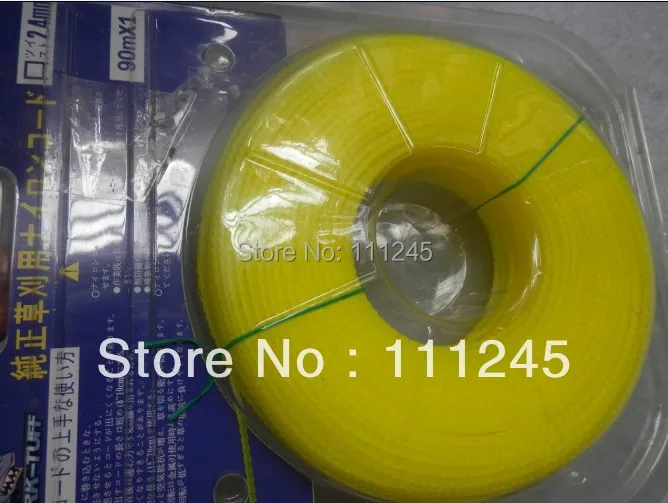 GRASS TRIMMER NYLON LINE DNA  .095'' 2.4MM 87M APPROX 285Ft  BLISTER PACK  PREMIUM GRADE STRING DONUT BRUSHCUTTER STRIMMER 