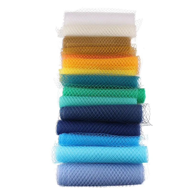 New 10Yard/Lot Mix Color DIY Birdcage Veil Fascinators Veiling Millinery Hats Netting Hair Accessories Decor 10"25CM view 4