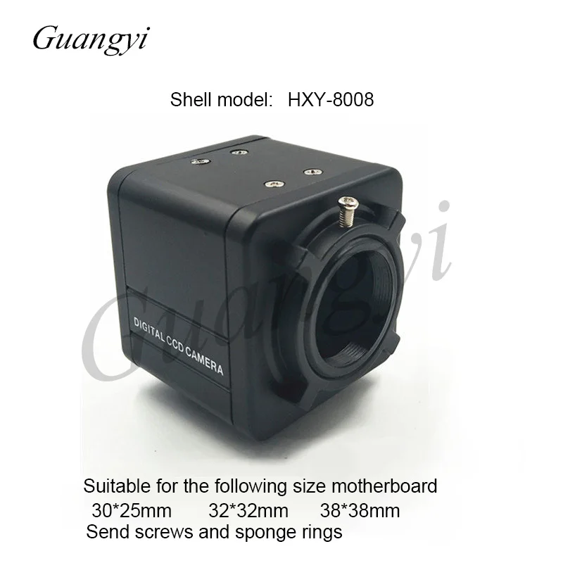 HD Free Drive USB Camera Module Analog Surveillance Camera Industrial Small Case with M12CS Lens