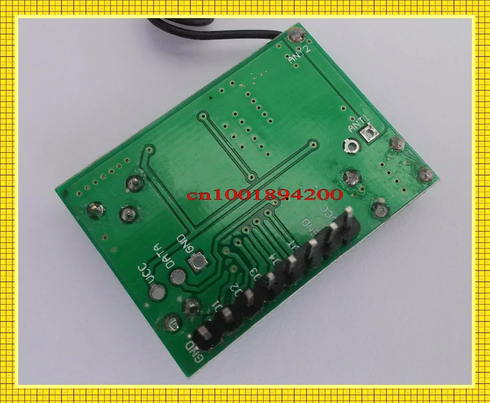 RF Rolling Code Decoding Receiver Module + 2 Transmitters  DC 5V 4CH TTL Output Learning Momentary Toggle Latched RX TX 315/433