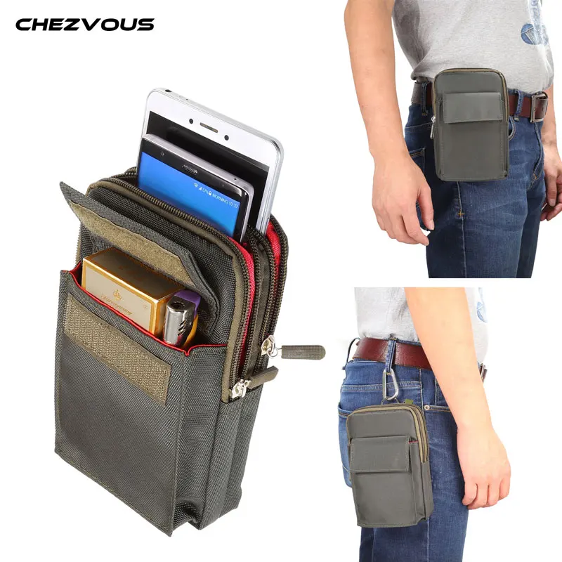 6.4 inch Sports Wallet Mobile Phone Bag for IPhone/Power Bank Shoulder Bag Outdoor Sport for Samsung/Xiaomi Army Cover Case