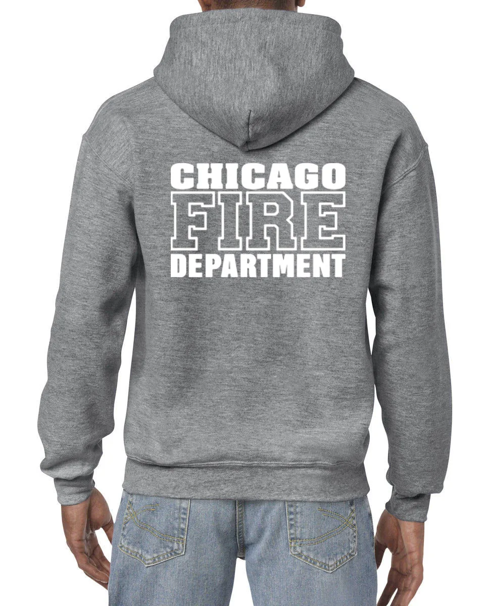 Hot Sale Men Fashion Chicago Fire Department - Custom Men\'s Black Hoodies Sweatshirt