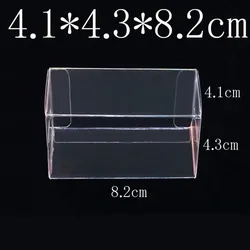 8.2X4.3X4.1CM PVC Clear MATCHBOX TOMY Toy Car Model TOMICA Hot Wheels Dust Proof Display Protection Box 100pcs