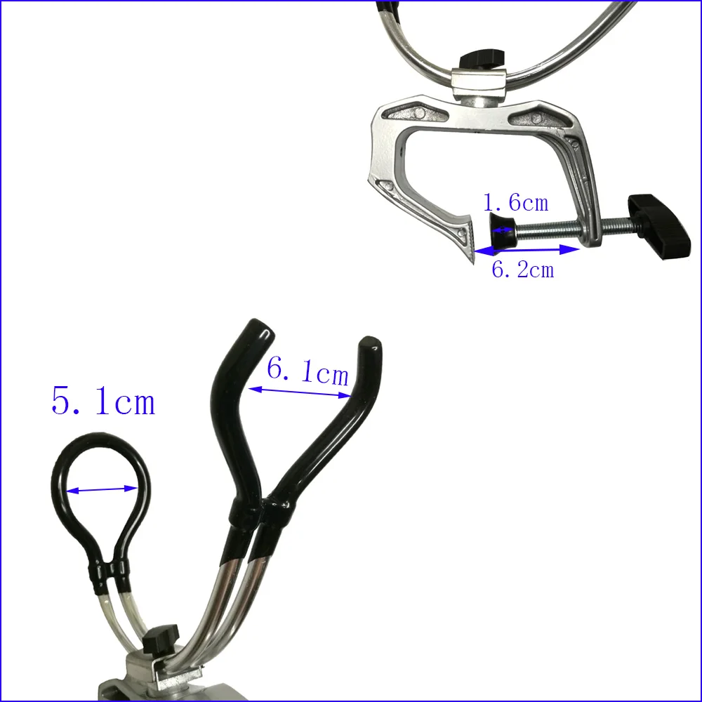 Adjustable Aluminium Alloy Fishing Rod Pole 360 Degree marine boat Holder Stand Bracket Clamp Support